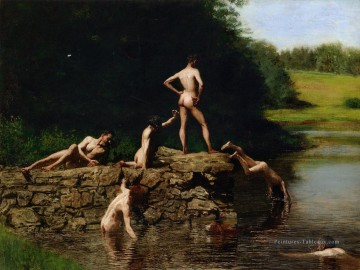 Natation réalisme Thomas Eakins Peinture à l'huile